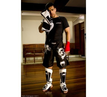 Venum Predator Standup Shinguards - Black/Ice Kyiv